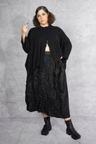Serienumerica cardigan - oversized - recycled cashmere - taupe brown - one size