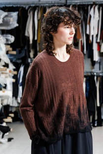 Serienumerica knitted Brown sweater - LiLi The First NY, DC