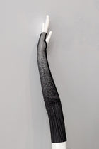 Sheer mesh gilded long gloves mittens