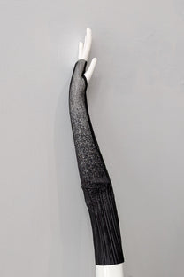 Sheer mesh gilded long gloves mittens