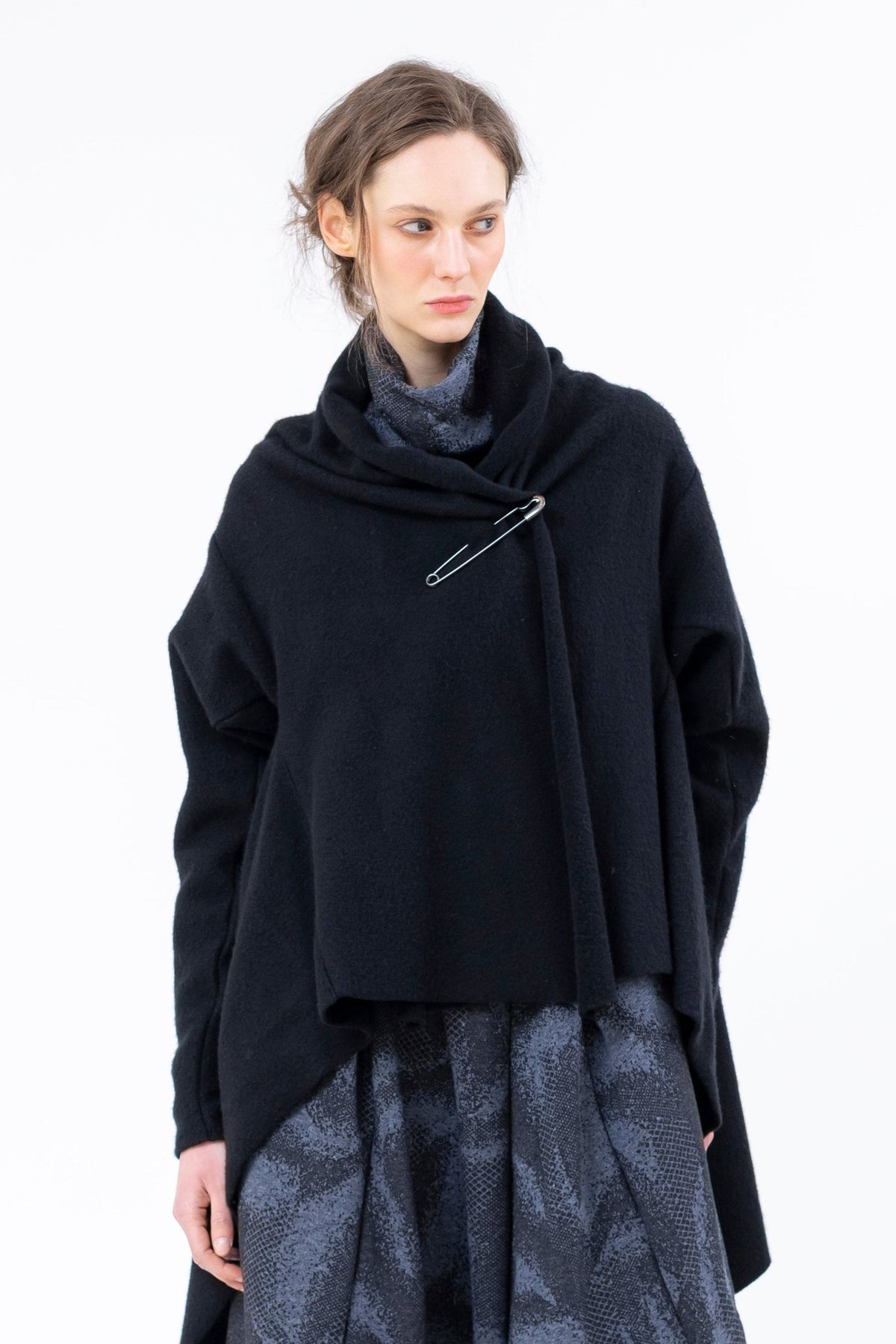 Sinyaseki - Cardigan - Wrap - One Size - made in Japan - wool