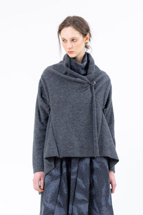 Sinyaseki - Cardigan - Wrap - One Size - made in Japan - wool