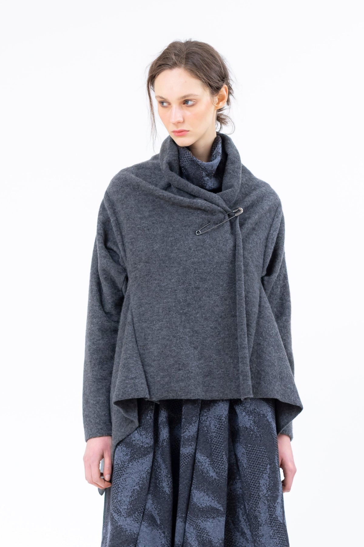 Sinyaseki - Cardigan - Wrap - One Size - made in Japan - wool