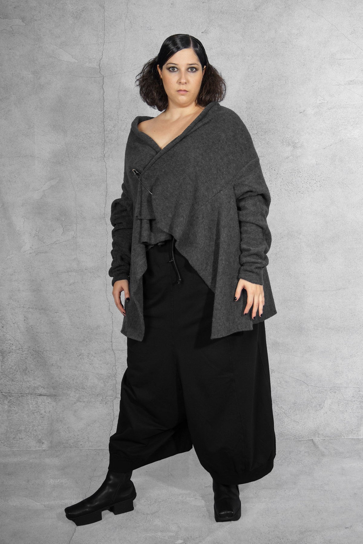 Sinyaseki - Cardigan - Wrap - One Size - made in Japan - wool