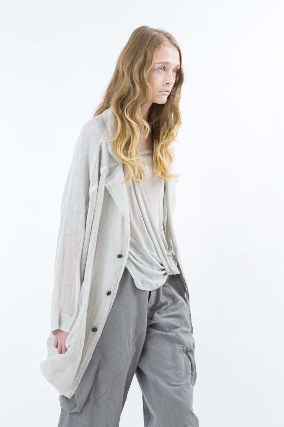 Sninyaseki Natural Linen sheer Japanese Jacket Oversized