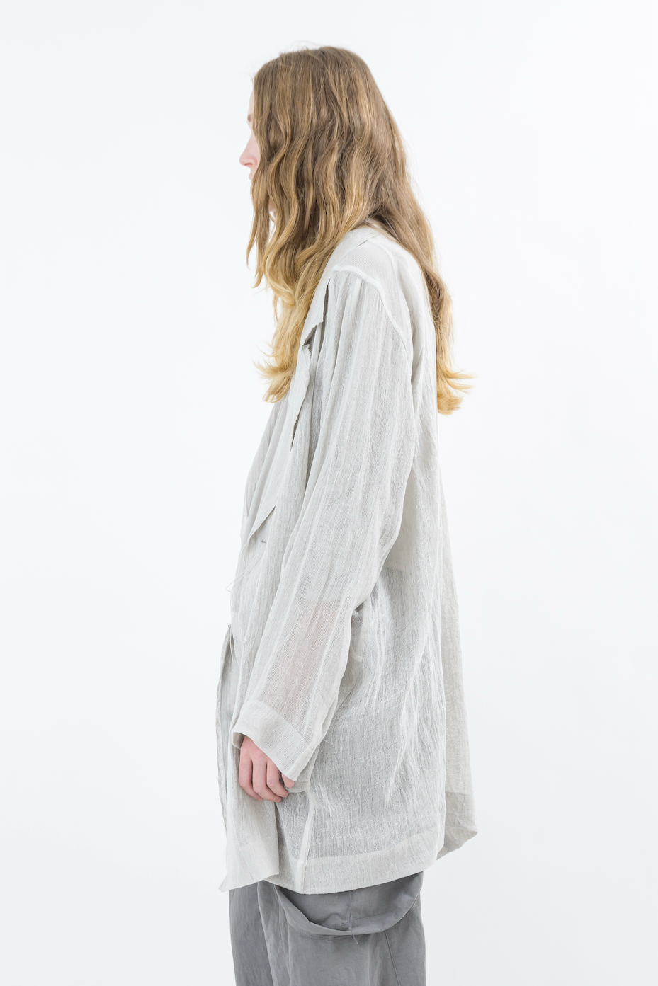 Sninyaseki Natural Linen sheer Japanese Jacket Oversized