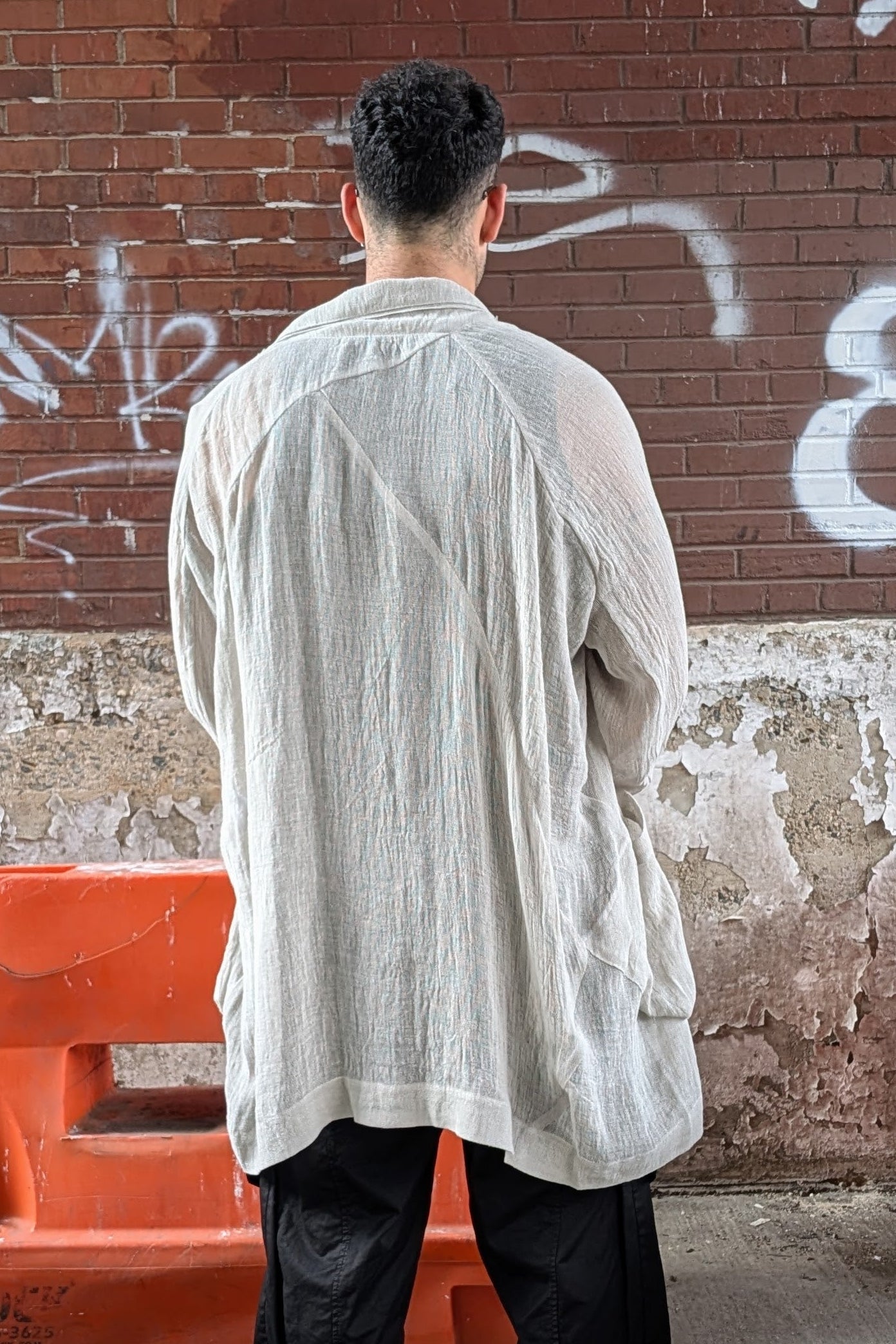 Sninyaseki Natural Linen sheer Japanese Jacket Oversized