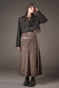 Studio B3 - Skirt - Midi - Distressed - a line - brown