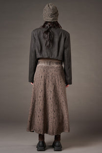 Studio B3 - Skirt - Midi - Distressed - a line - brown