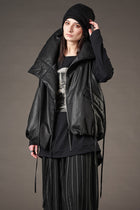 Studio B3 - padded vest - high collar - black