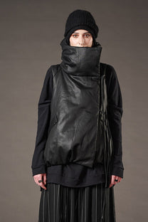 Studio B3 - padded vest - high collar - black