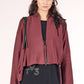 Studio B3 Mola Burgundy Cropped Jacket - LiLi The First boutique Washington DC, Georgetown