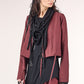 Studio B3 Mola Burgundy Cropped Jacket