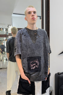 T-shirt - Oversized - distressed - Skull