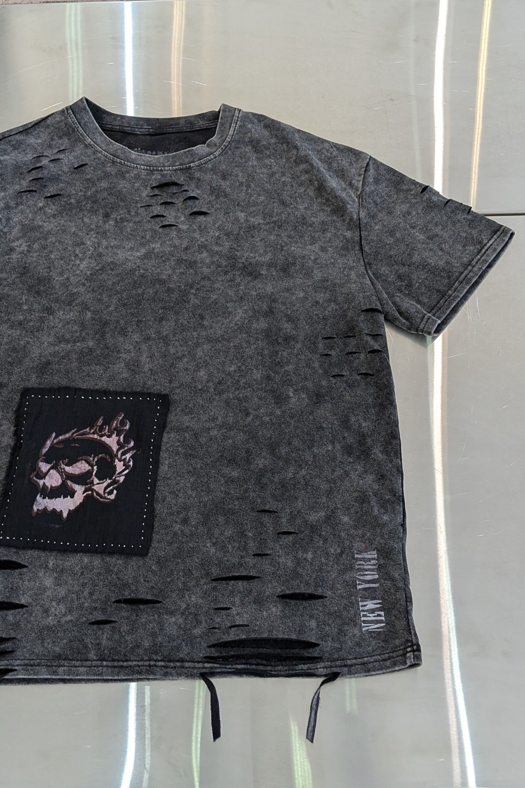 T-shirt - Oversized - distressed - Skull