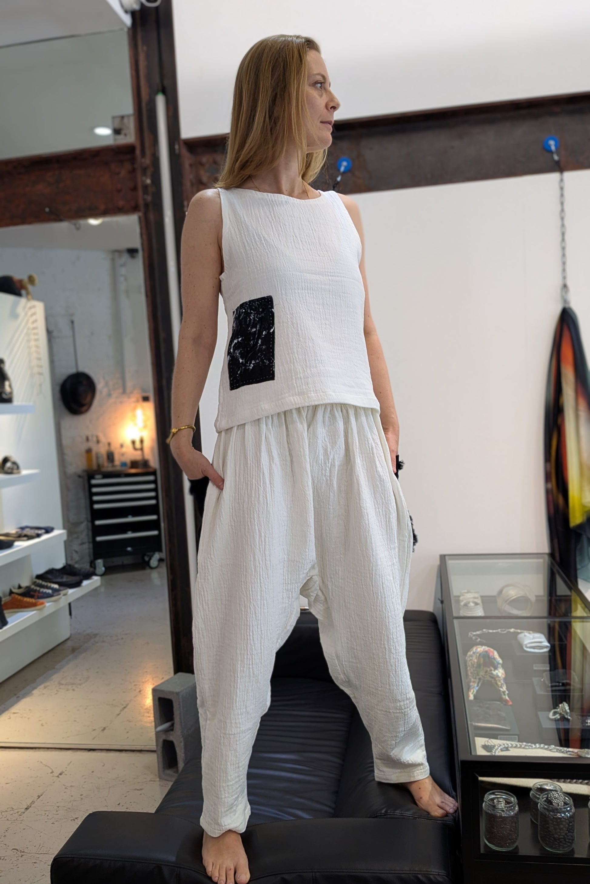 Tank Top - Organic Cotton - white - Made in USA