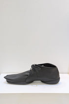 Trippen Contra shoes - Lace up - Square toe - Flat - Black leather