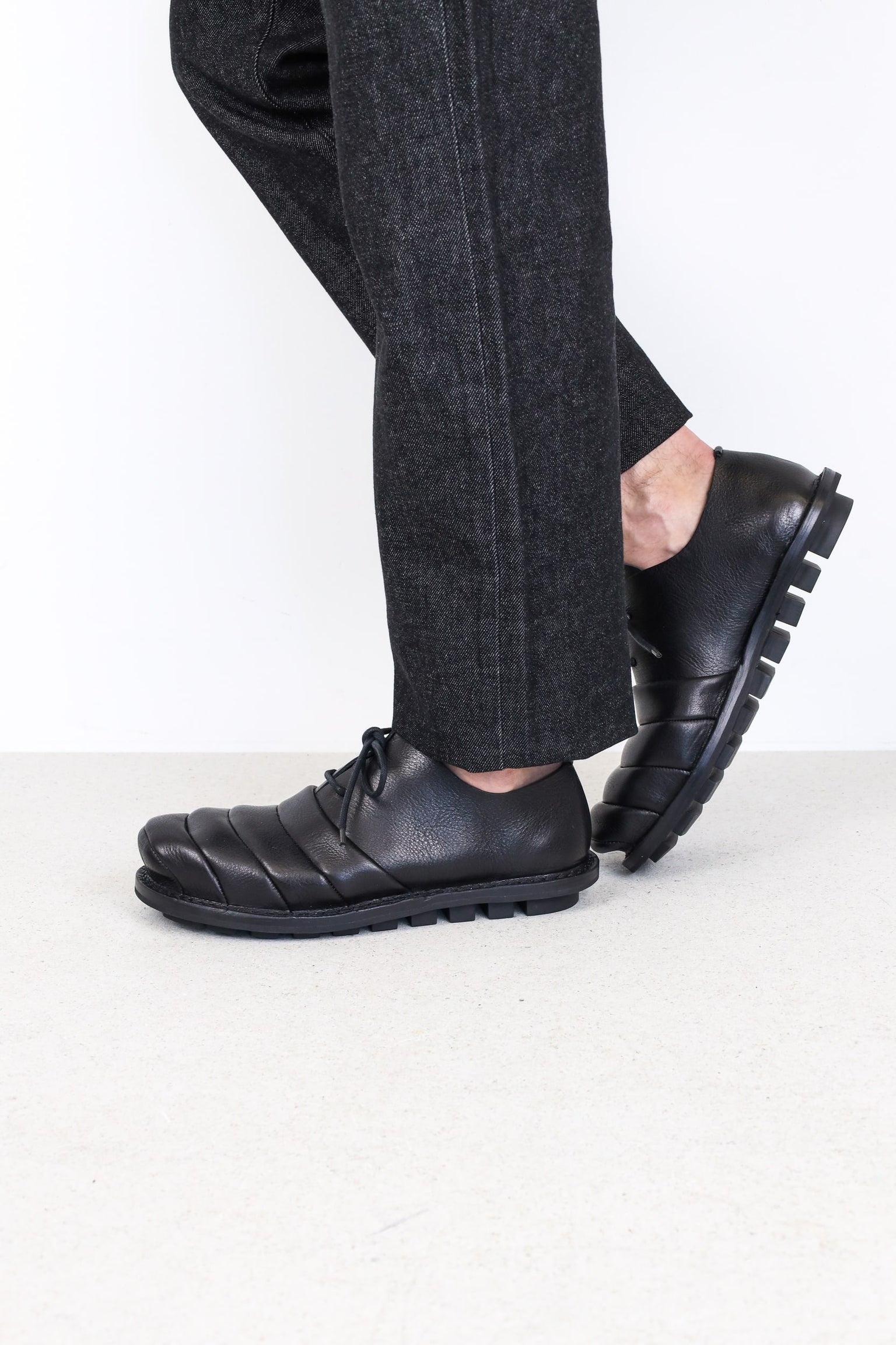 Trippen Cumulus shoes men - Lace-up Oxfords - Leather Black