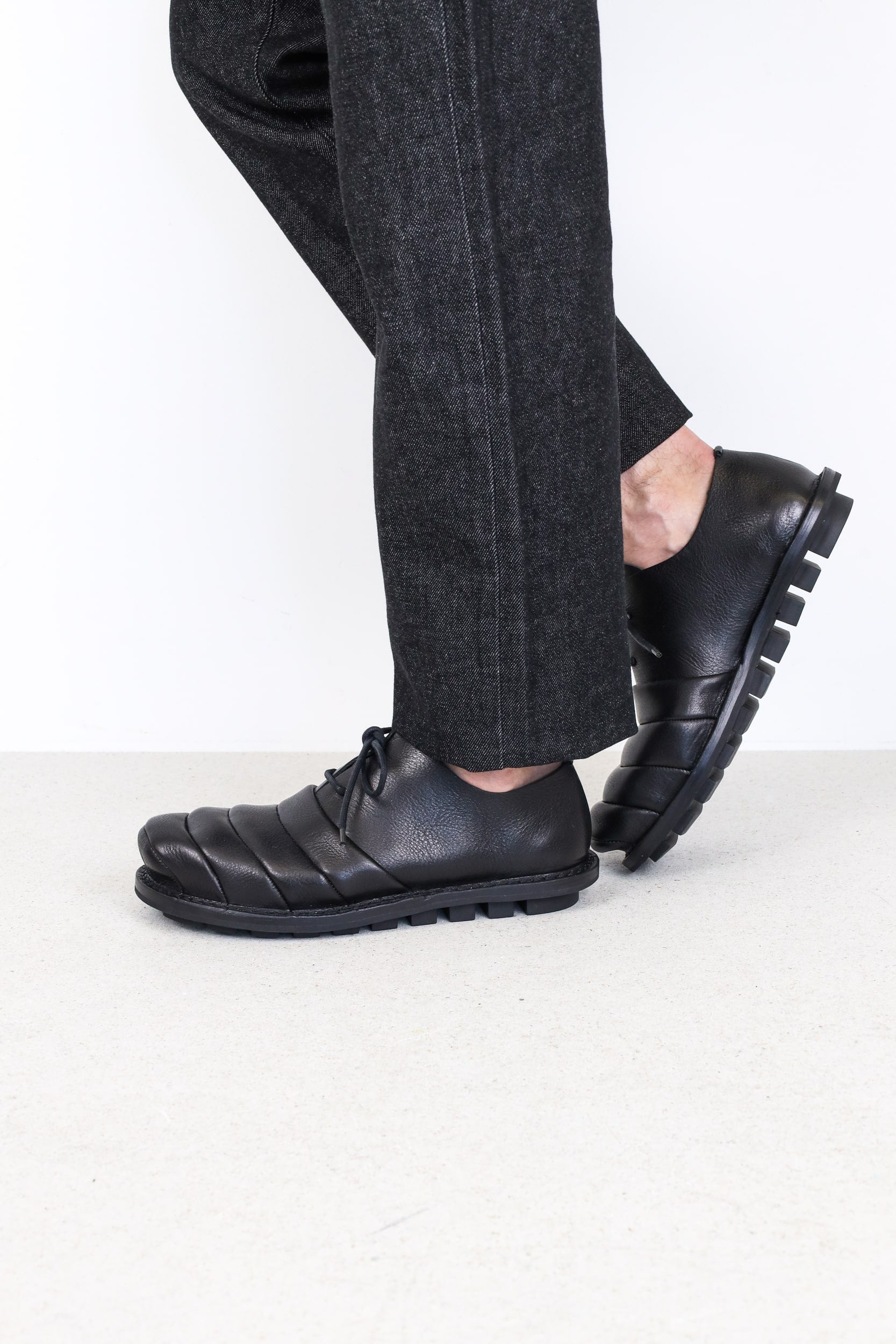 Trippen Cumulus shoes men - Lace-up Oxfords - Leather Black