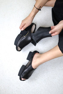 Trippen Daybreak Sandals Boots - Platform - Black