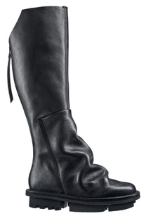 Trippen Skyline tall knee-high Boots back zipper black leather