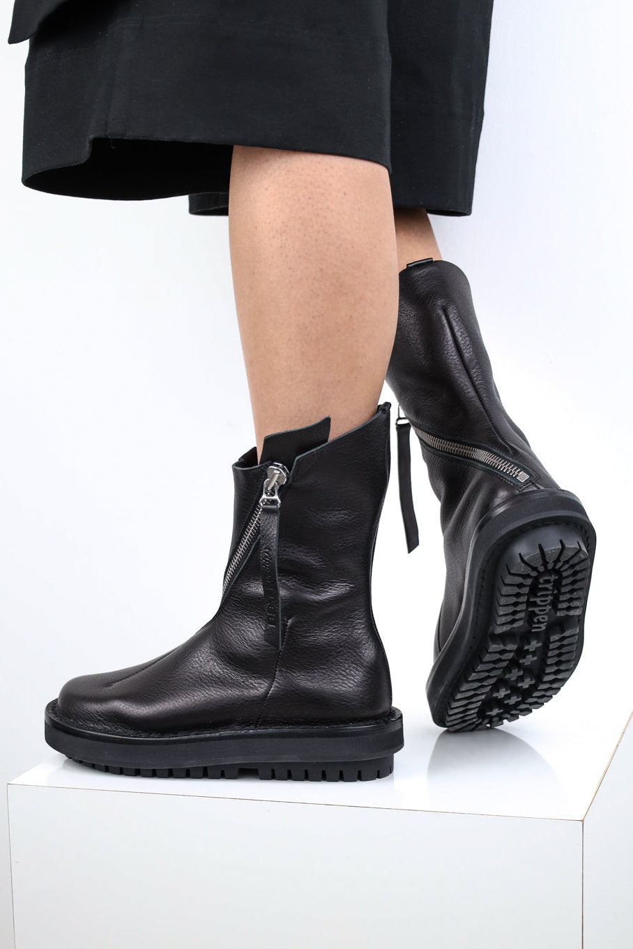 Trippen Solstice TR VOL black Booties - zipper