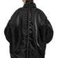 Vague Black reflective oversized jacket - Lili the First Boutique NYC