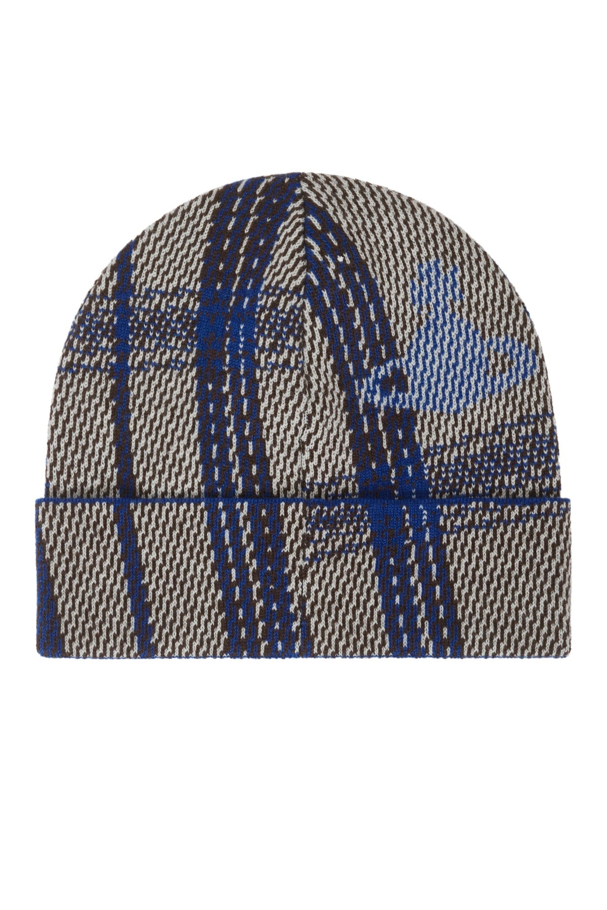 VIVIENNE WESTWOOD BI TARTAN BEANIE NAVY