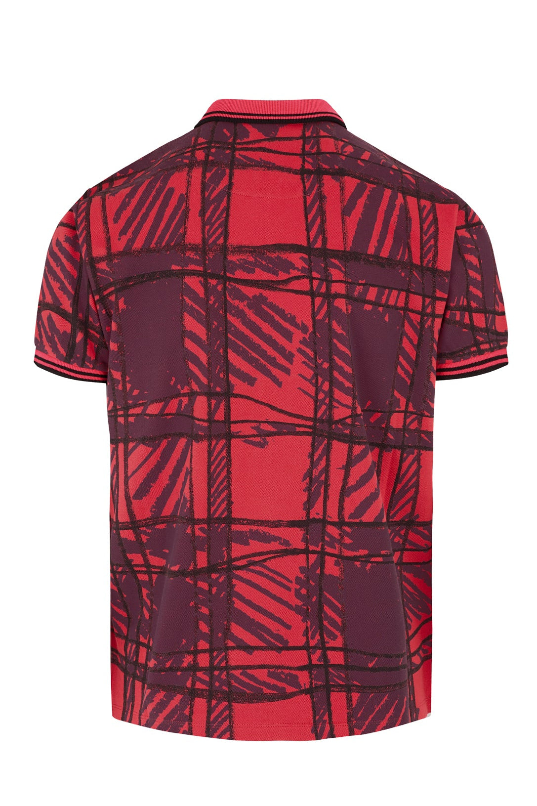 VIVIENNE WESTWOOD CLASSIC POLO RED SCRIBBLE PRINT