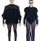 Vague Black - LiLi The First boutique Mesh Aviator Jacket
