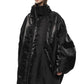 Vague Black Kaspi_Coat - Liquid metal light weigh, oversized, puffer. LiLi The First boutique NYC