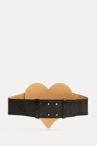 Vivienne Westwood NYC Heart Corset leather belt - black