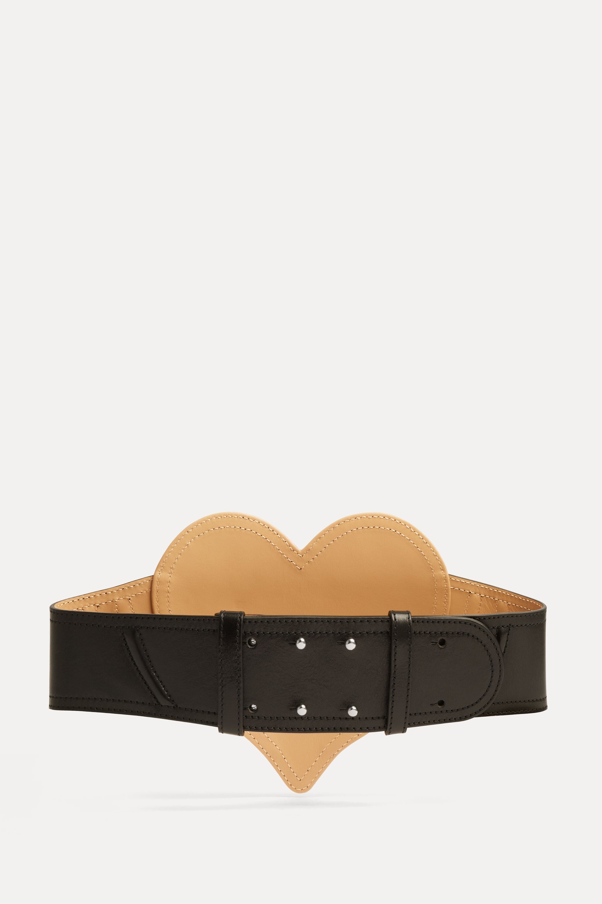 Vivienne Westwood NYC Heart Corset leather belt - black