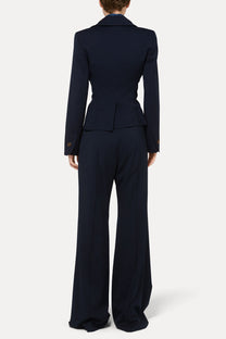 Vivienne Westwood's high waist wide leg trousers  - suit - Navy