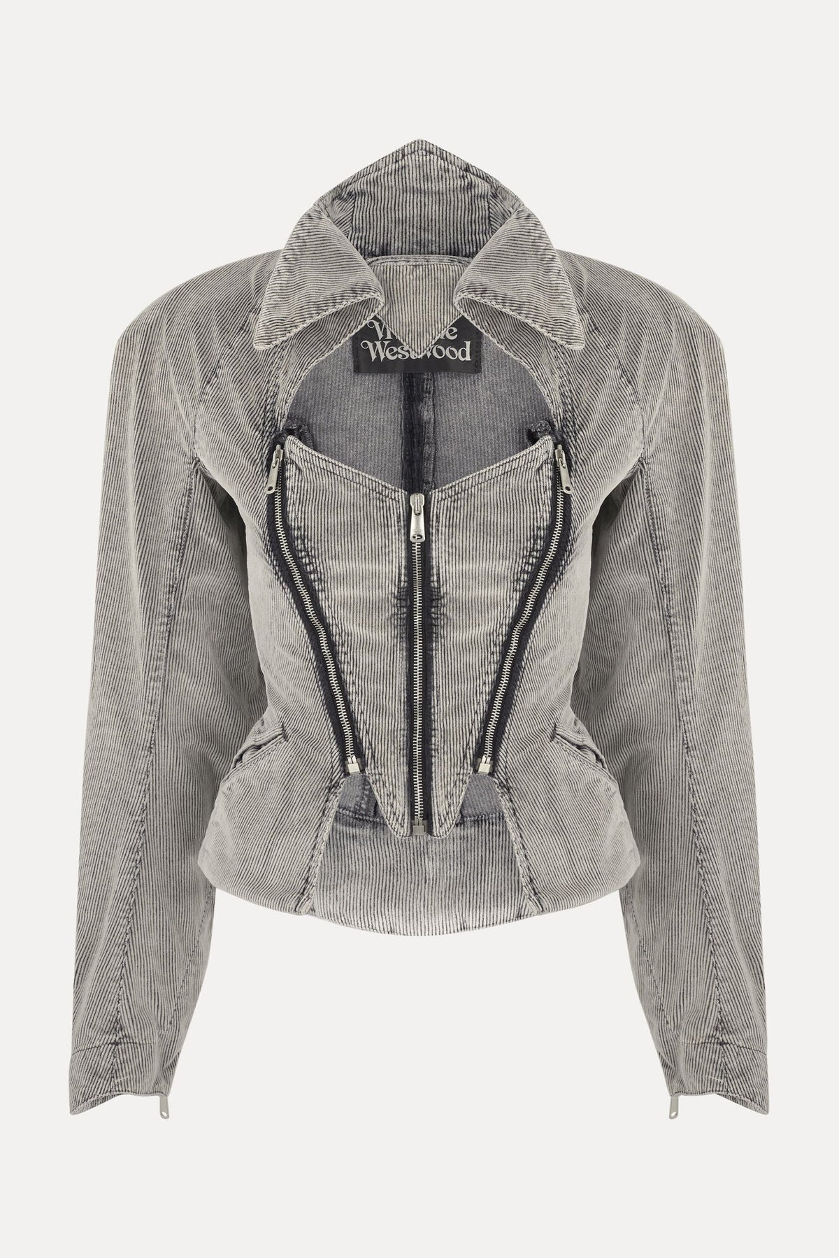 Vivienne Westwood - Beetle corduroy Jacket - Grey - LiLi The First