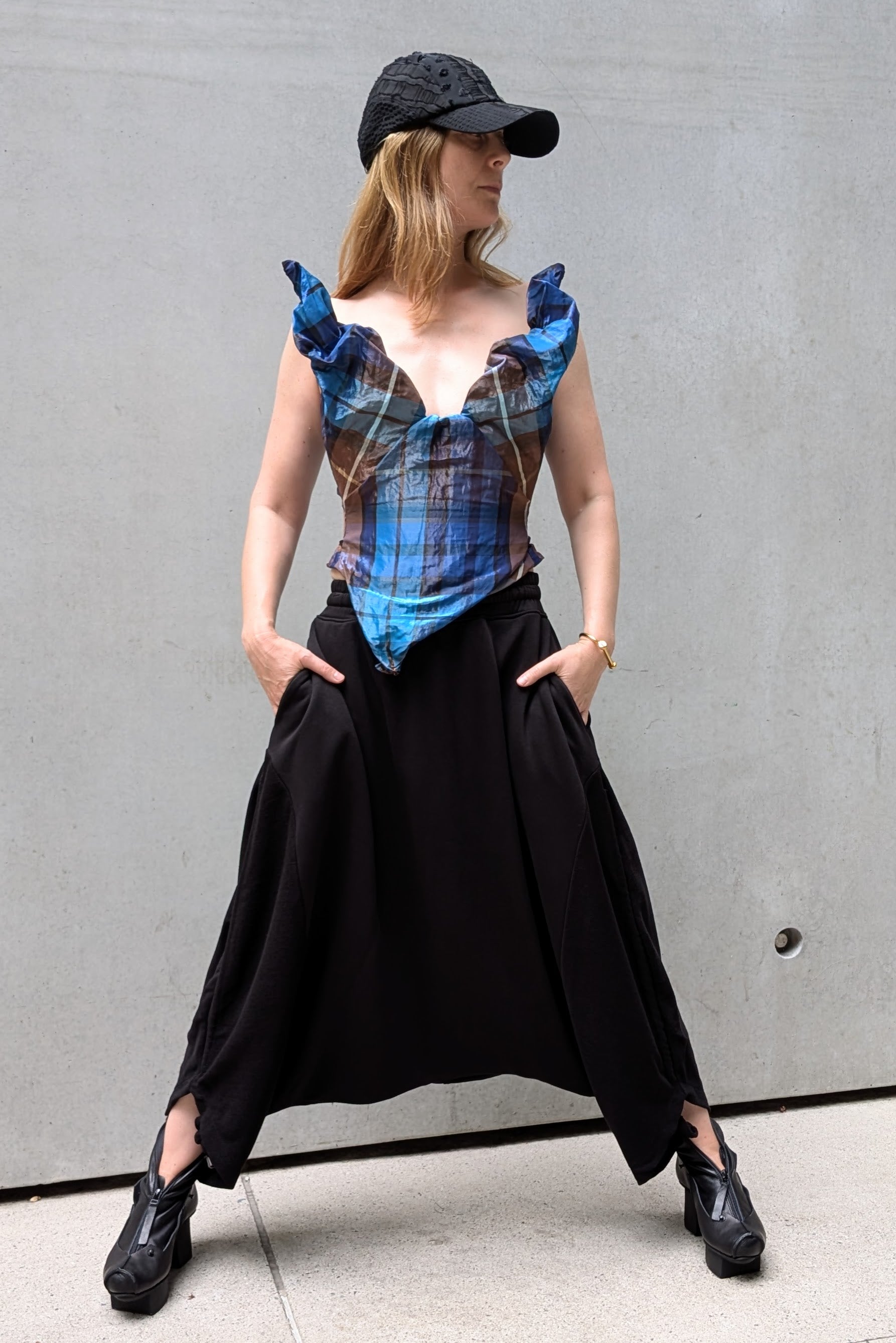 Vivienne Westwood - Corset Bustier - On Point - Blue Plaid - LiLi The First boutique NYC