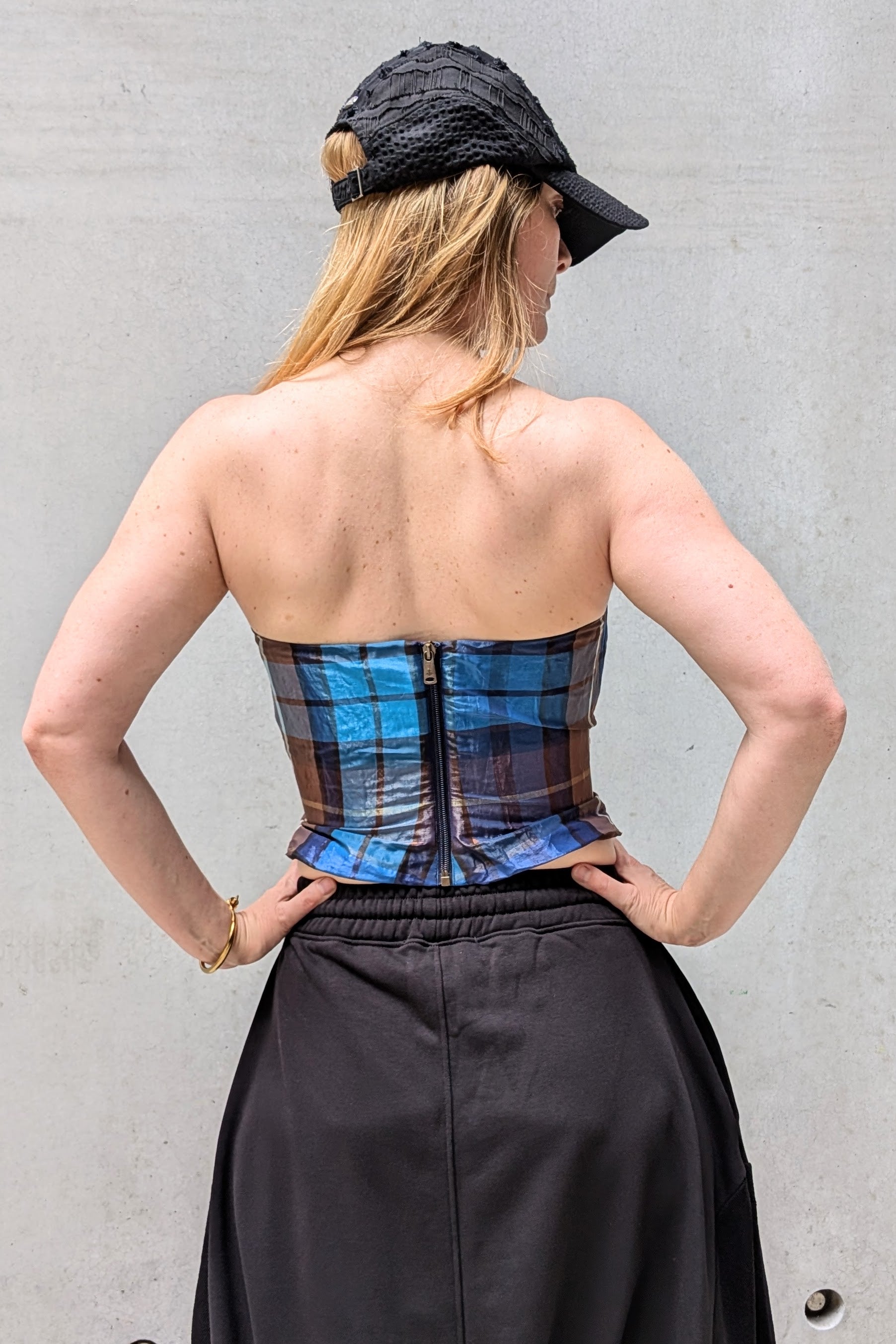 Vivienne Westwood - Corset Bustier - On Point - Blue Plaid - LiLi The First boutique NYC