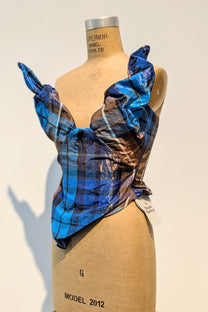 Vivienne Westwood - Corset Bustier - On Point - Blue Plaid - LiLi The First boutique NYC