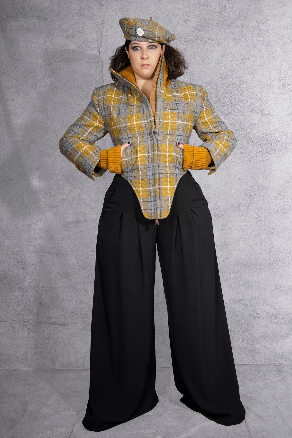 Vivienne Westwood - Harris Tweed Bomber Jacket - Plaid - Mustard - LiLi The First - Washington DC - New York