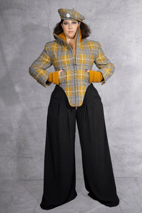 Vivienne Westwood - Harris Tweed Bomber Jacket - Plaid - Mustard - LiLi The First - Washington DC - New York