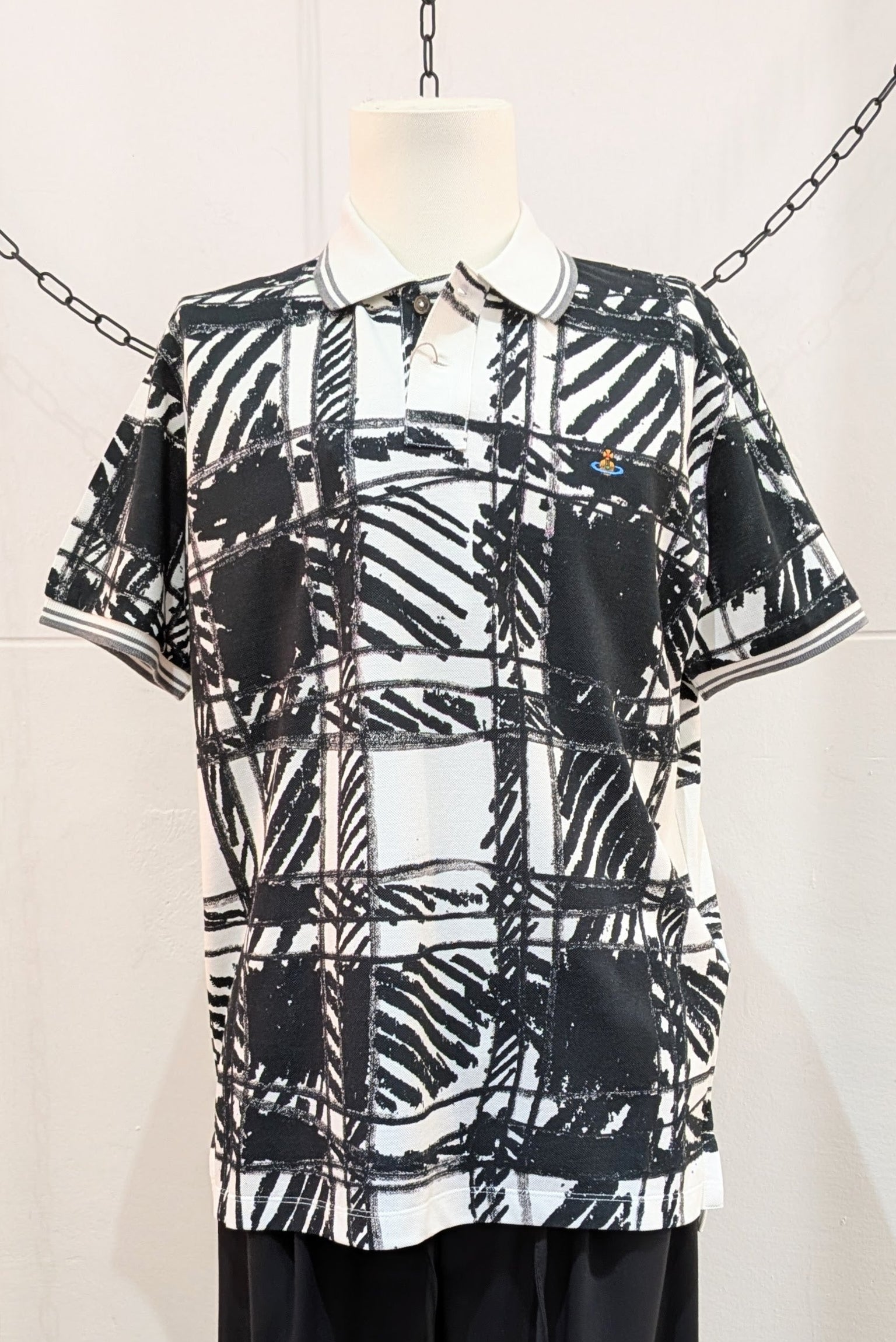 Vivienne Westwood - Polo shirt - Scribble - black