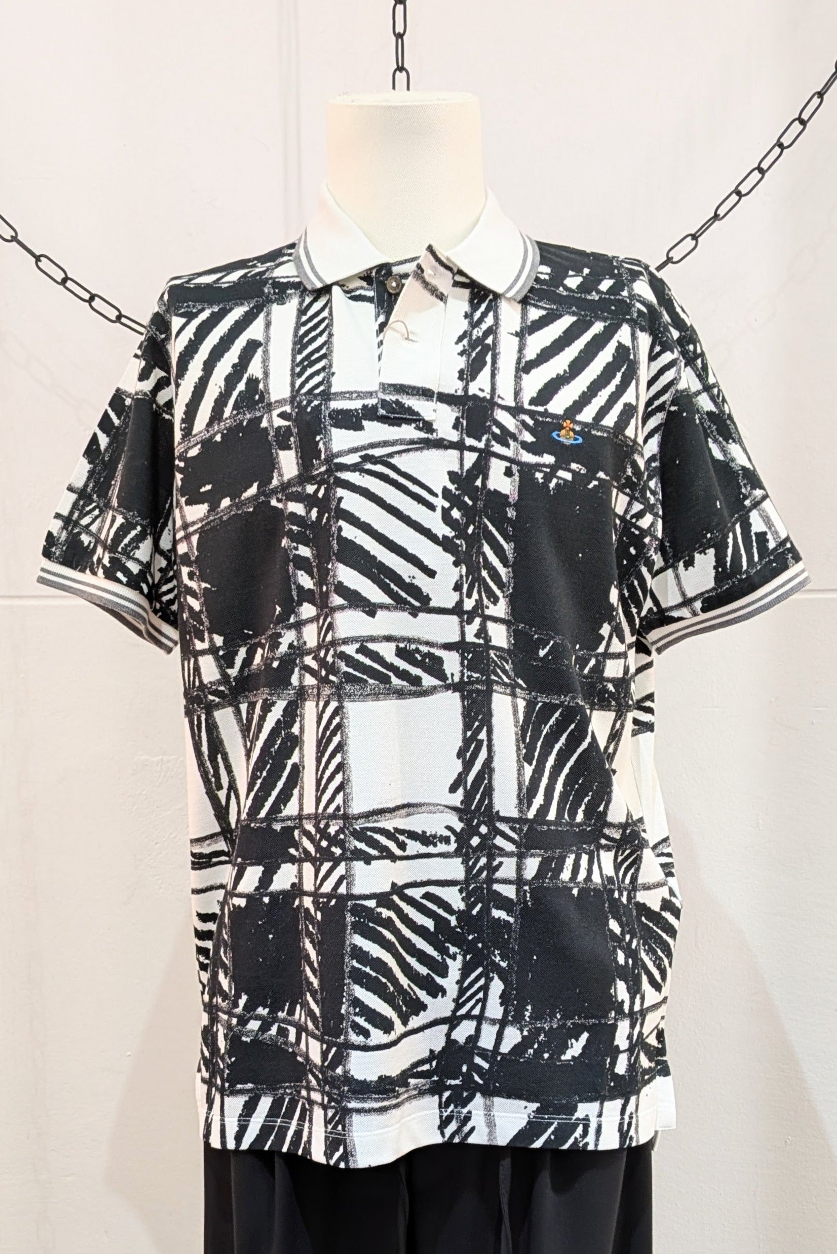 Vivienne Westwood - Polo shirt - Scribble - black