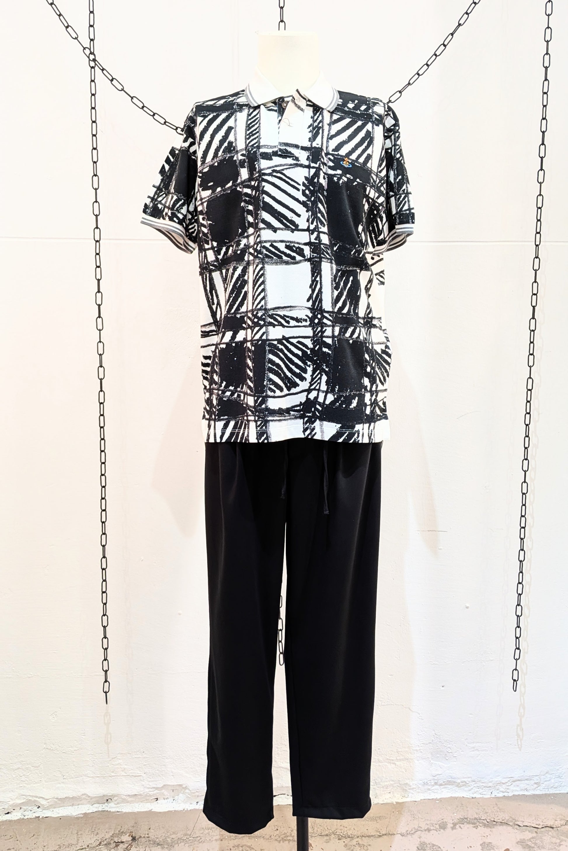 Vivienne Westwood - Polo shirt - Scribble - black