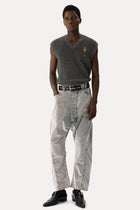 Vivienne Westwood - Twisted seam jeans - corduroy - grey - unisex
