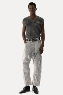 Vivienne Westwood - Twisted seam jeans - corduroy - grey - unisex
