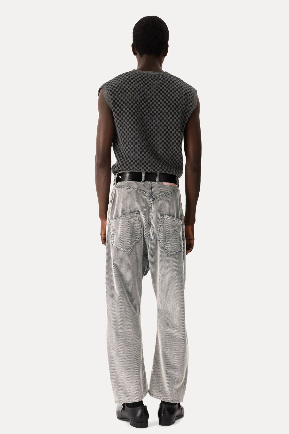 Vivienne Westwood - Twisted seam jeans - corduroy - grey - unisex