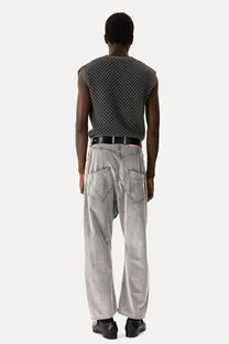 Vivienne Westwood - Twisted seam jeans - corduroy - grey - unisex