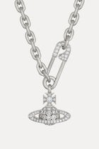 Vivienne Westwood - necklace - Safety pin - Orb - chain