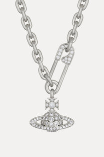 Vivienne Westwood - necklace - Safety pin - Orb - chain