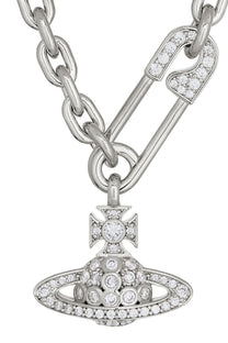 Vivienne Westwood - necklace - Safety pin - Orb - chain